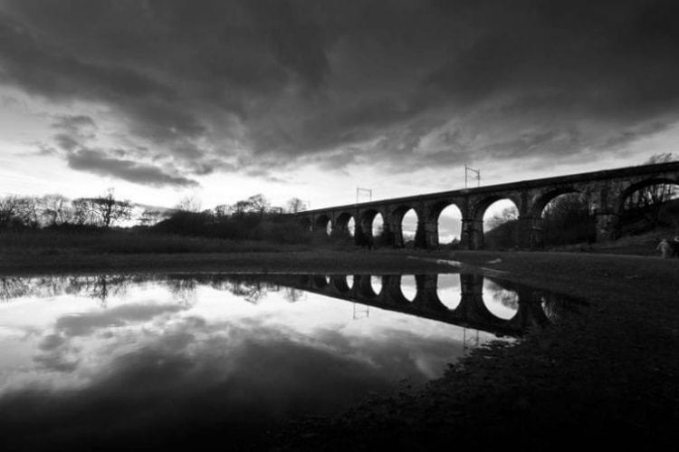 Rail Bridge over water